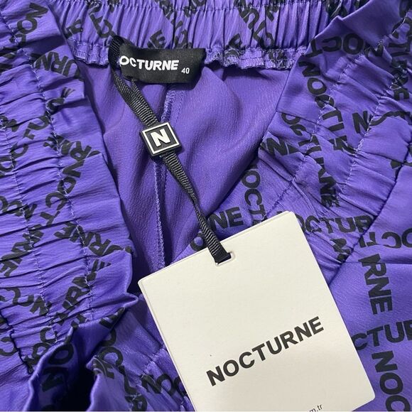 NOCTURNE Pants NEW with TAGS Designer Purple Size EU 40 US Large - Picture 12 of 14